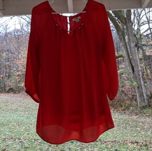 Blouse with built in camisole